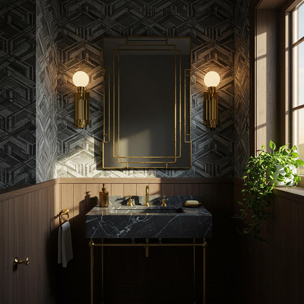 Custom Marble Sink In Pietre Notte Stone, Floating Sink Vanity Top For Bathroom Vanity, Wall Mounted Marble Sink Basin Design M3M91