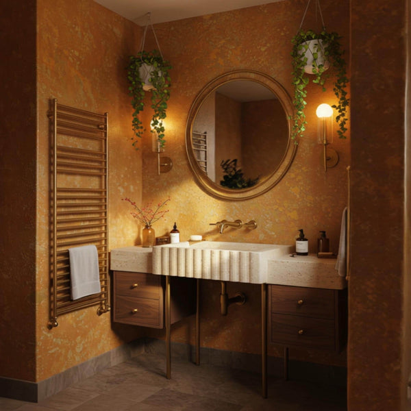 Floating Sink With Travertine Marble Sink Basin, Wall Mounted Stone Sink Vanity For Bathroom Interior And Powder Room Design M3F92 hover