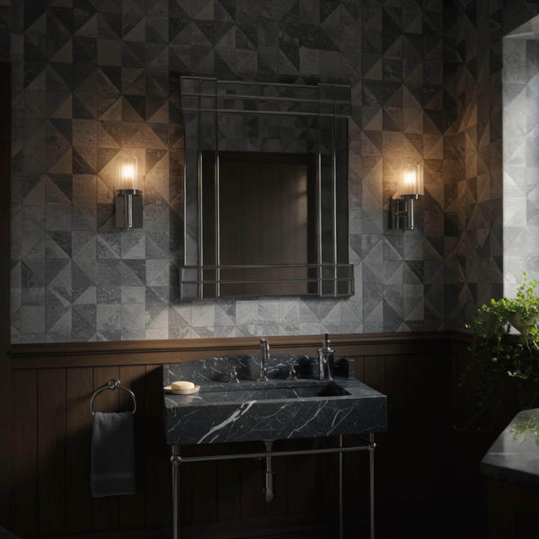 Pietre Notte Marble Sink Basin, Wall Mount Stone Sink Vanity For Bathroom Vanity Top And Interior Design In Modern Powder Rooms M3M89 hover