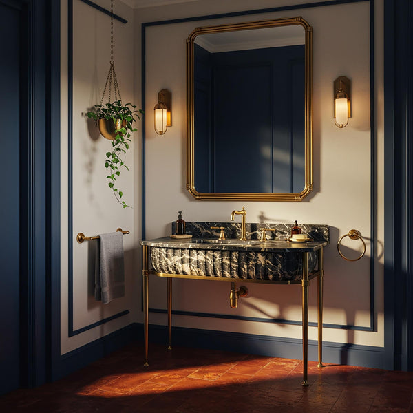 Floating Picasso Marble Sink, Elegant Wall Mounted Stone Sink Basin for Bathroom Vanity, Custom Marble Vanity Top, Bathroom Decor M3M85