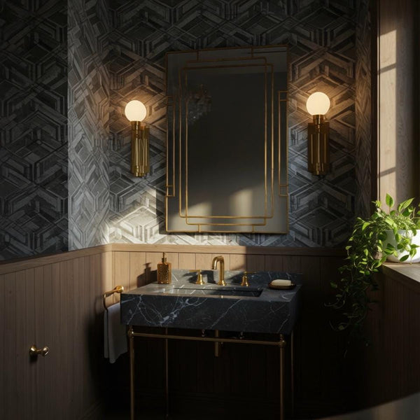 Custom Marble Sink In Pietre Notte Stone, Floating Sink Vanity Top For Bathroom Vanity, Wall Mounted Marble Sink Basin Design M3M91 hover