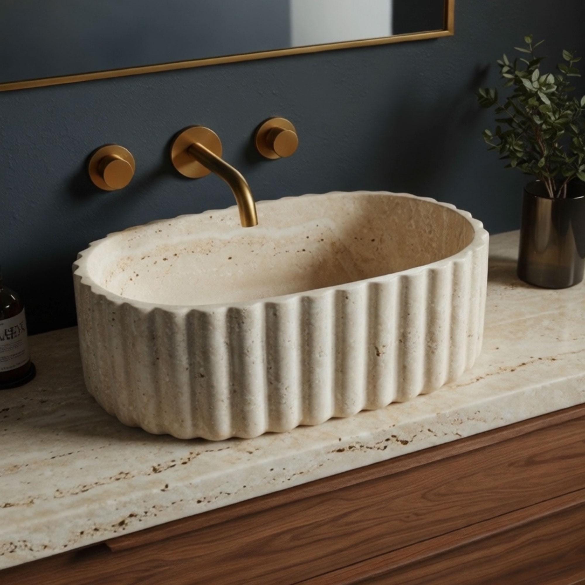 Mid-Century Modern Marble Sink