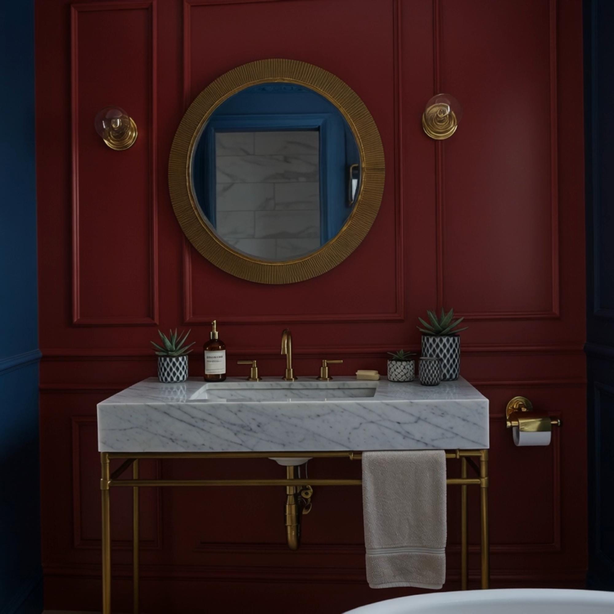 Natural Marble Sink In Carrara Stone